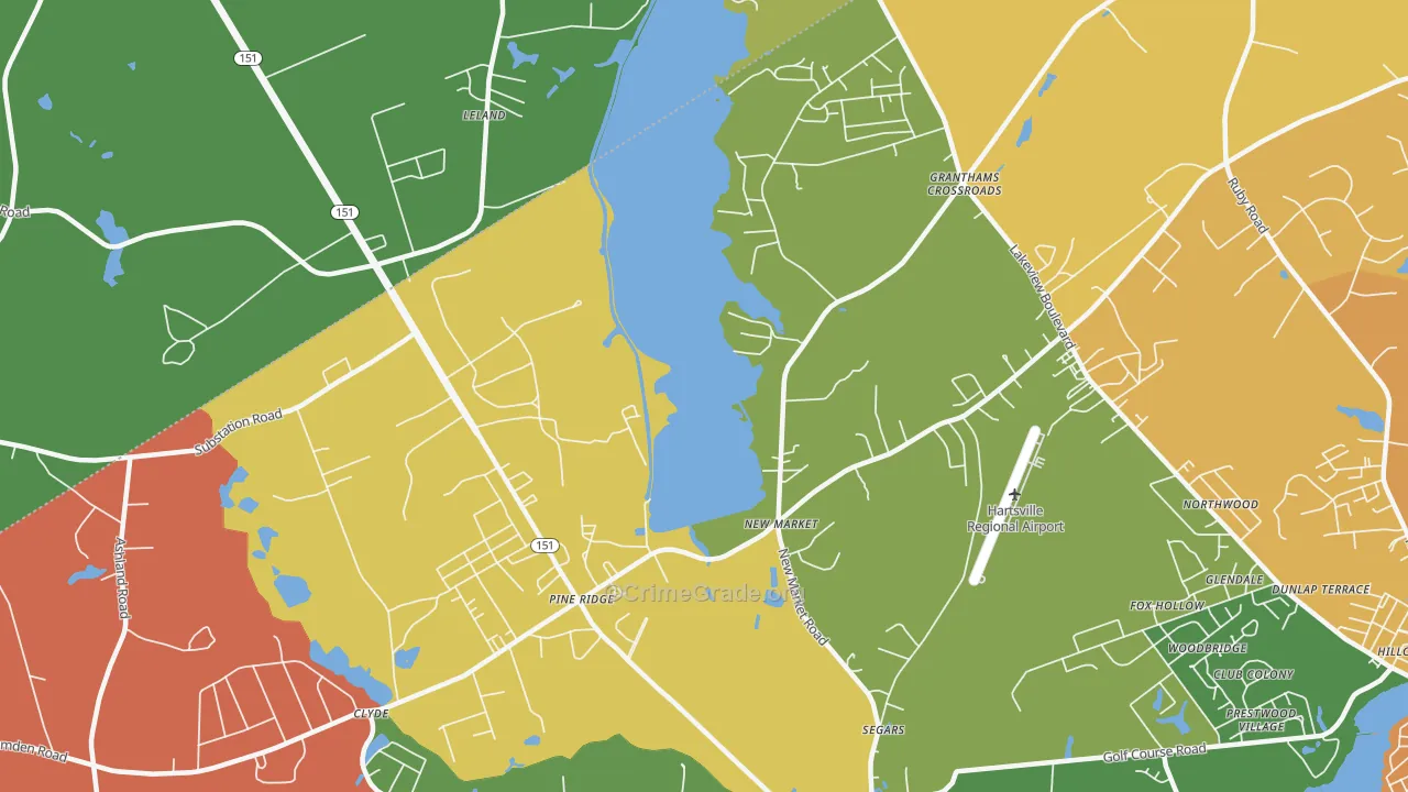 Segars, SC Map of Assault Rates