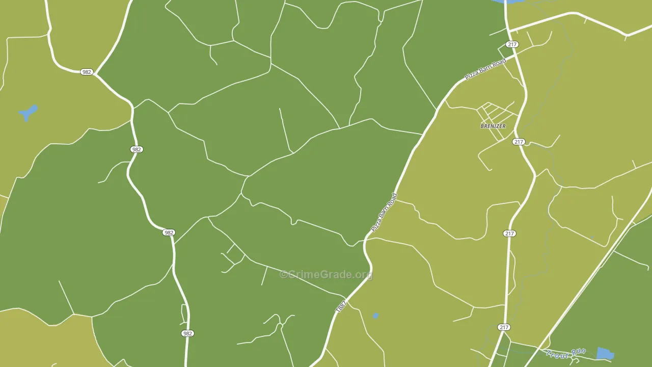 Seger, PA Map of Assault Rates