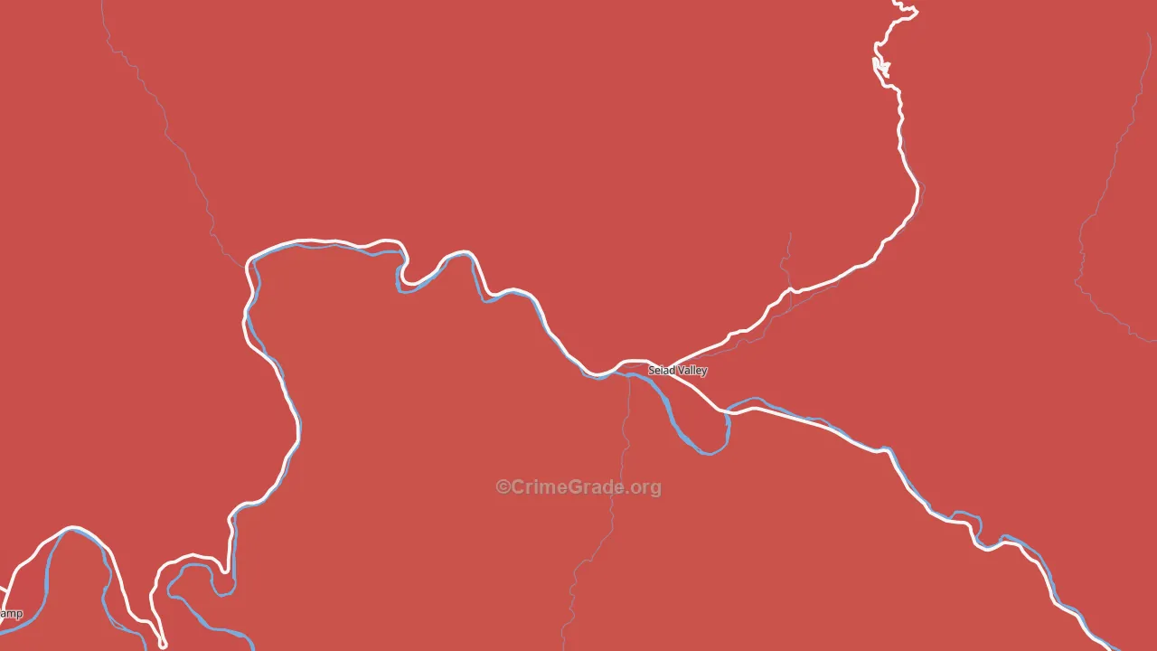 Seiad Valley, CA Map of Assault Rates