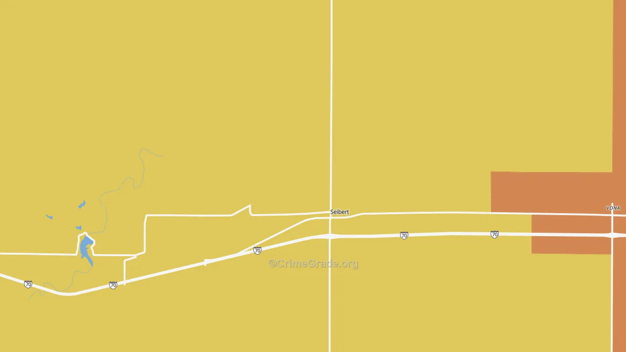 Seibert, CO Map of Assault Rates