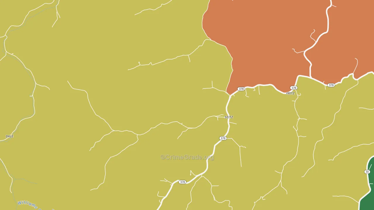 Seitz, KY Map of Assault Rates