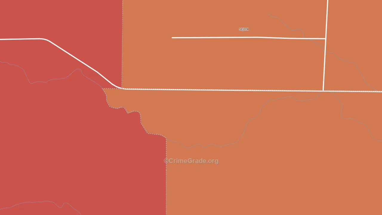 Sejita, TX Map of Assault Rates