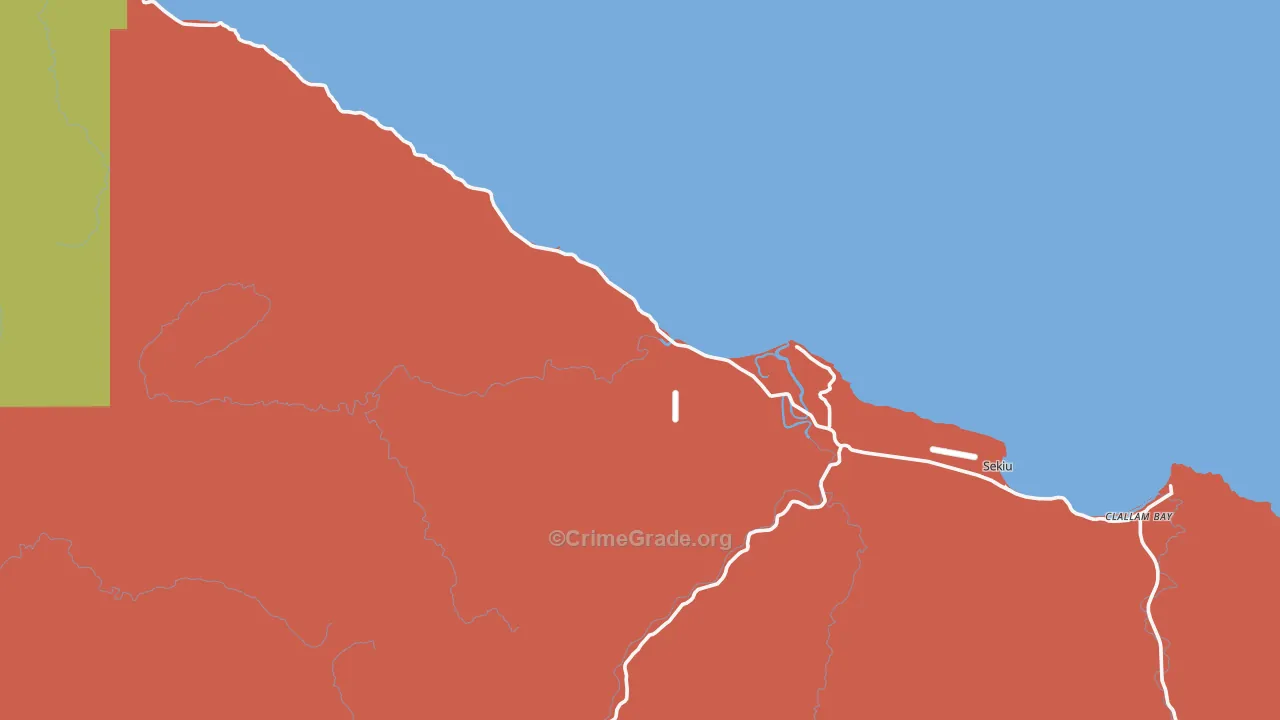 Sekiu, WA Map of Assault Rates