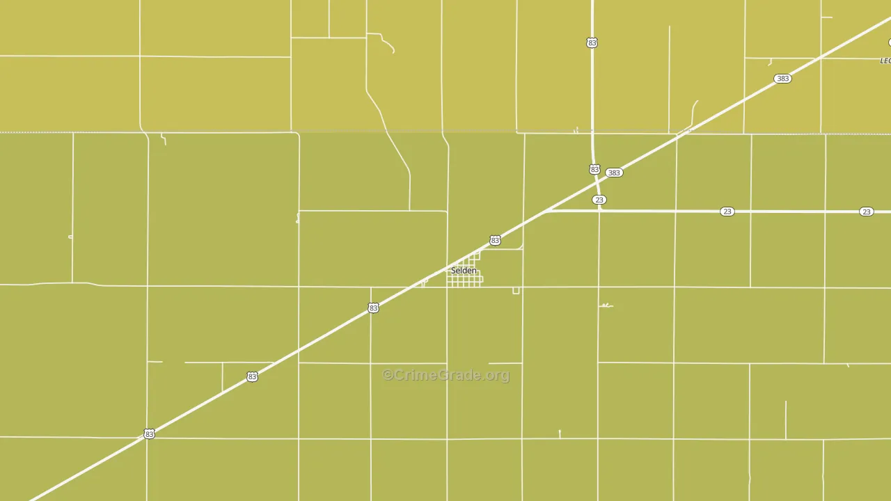 Selden, KS Map of Assault Rates