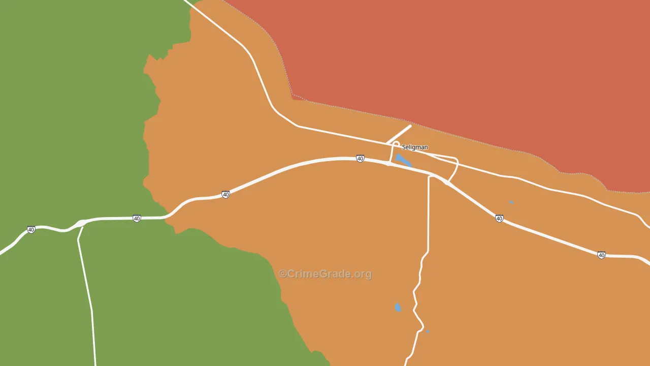 Seligman, AZ Map of Assault Rates