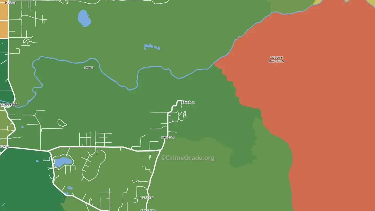 Selleck, WA Map of Assault Rates