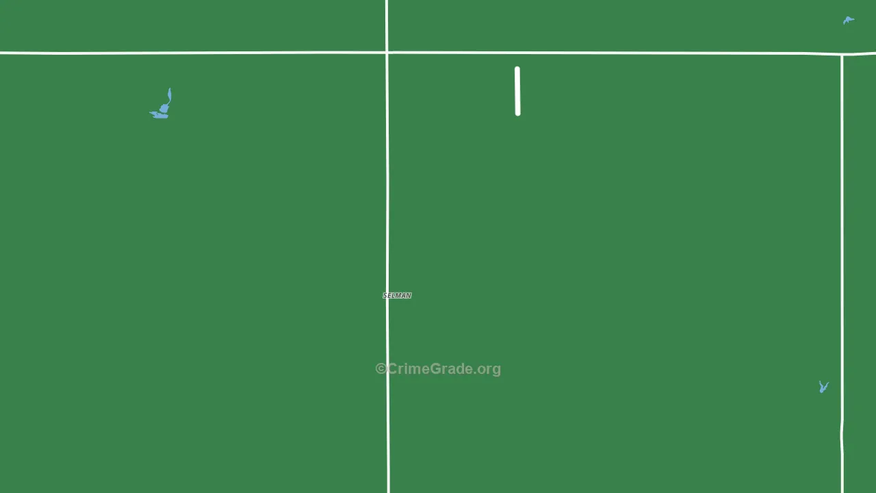 Selman, OK Map of Assault Rates