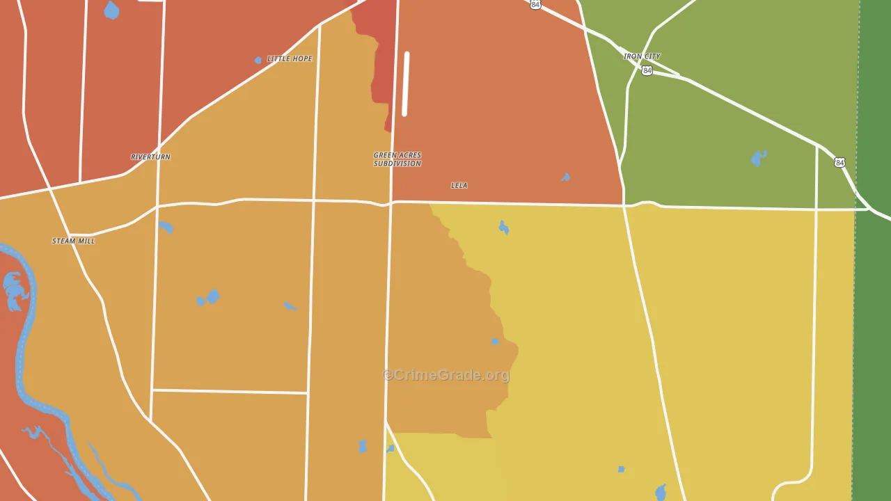 Seminole County, GA Map of Assault Rates