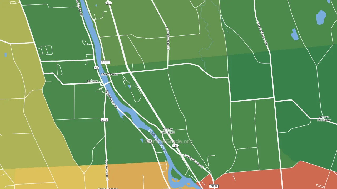 Seneca Hill, NY Map of Assault Rates