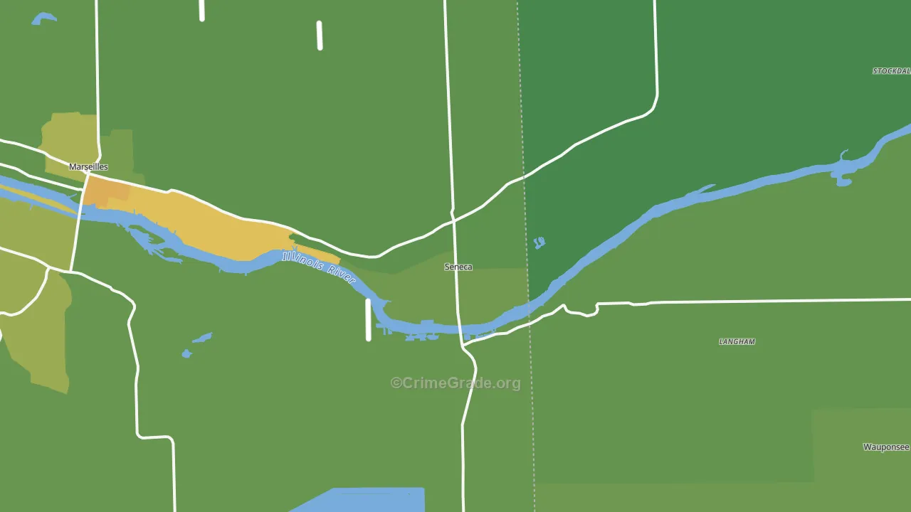 Seneca, IL Map of Assault Rates