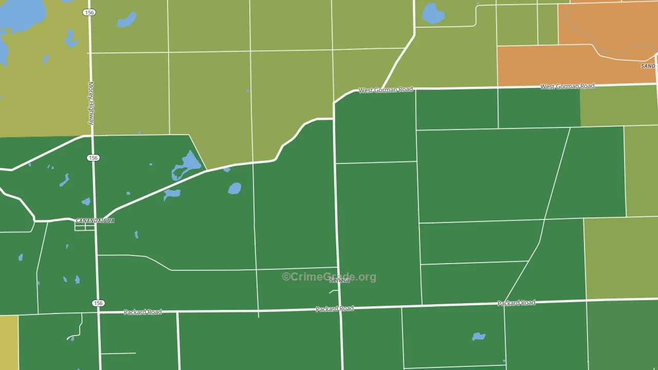 Seneca, MI Map of Assault Rates