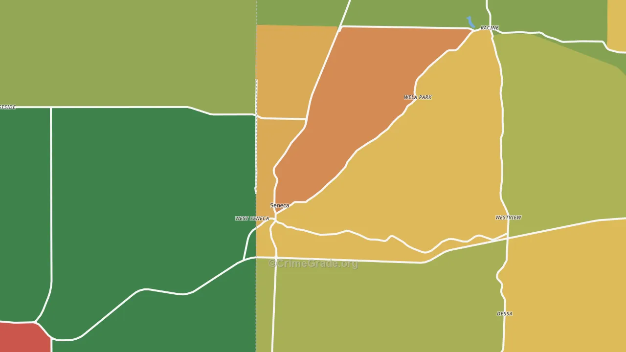 Seneca, MO Map of Assault Rates
