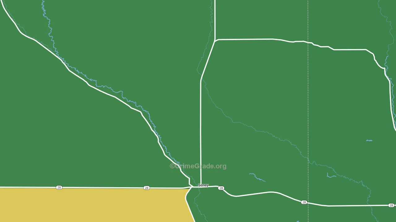 Seney, MI Map of Assault Rates