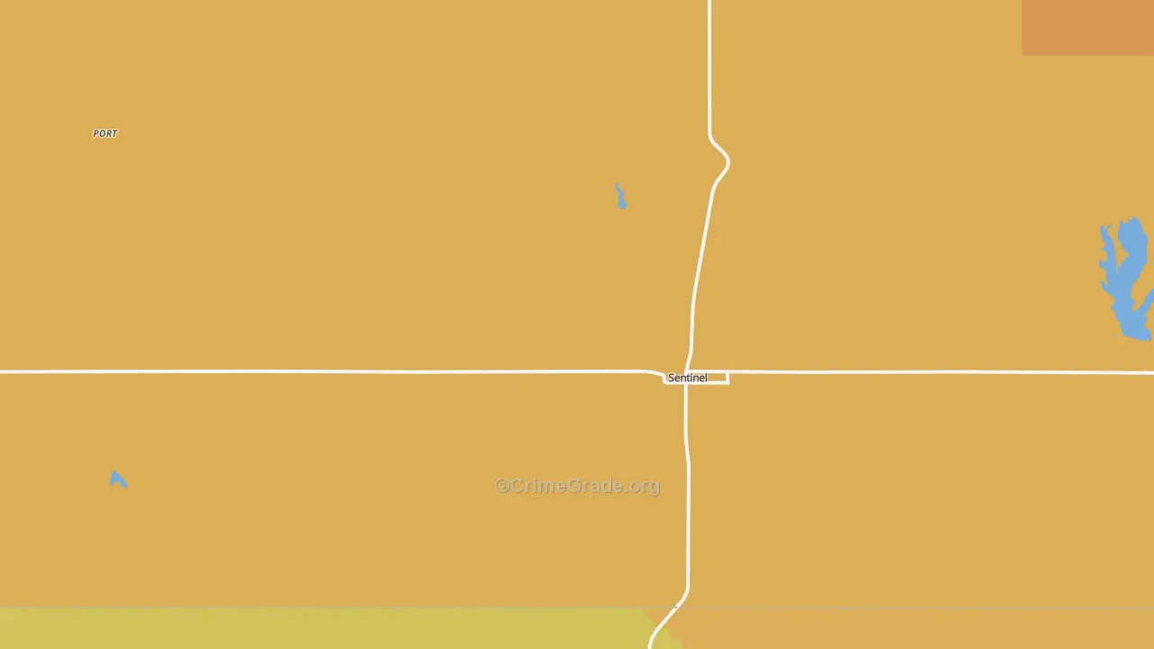 Sentinel, OK Map of Assault Rates