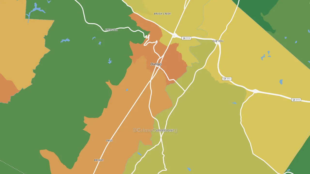 Sequatchie County, TN Map of Assault Rates