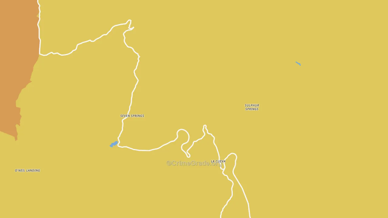 Seven Springs, NM Map of Assault Rates
