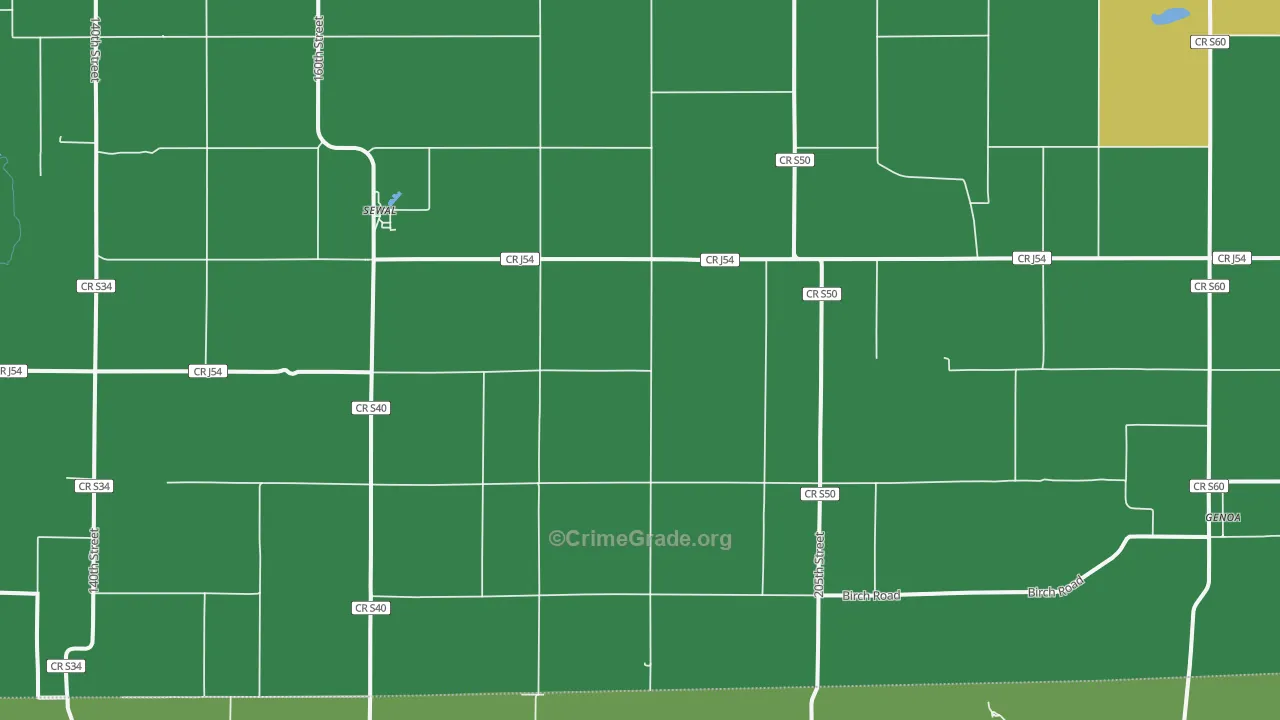 Sewal, IA Map of Assault Rates