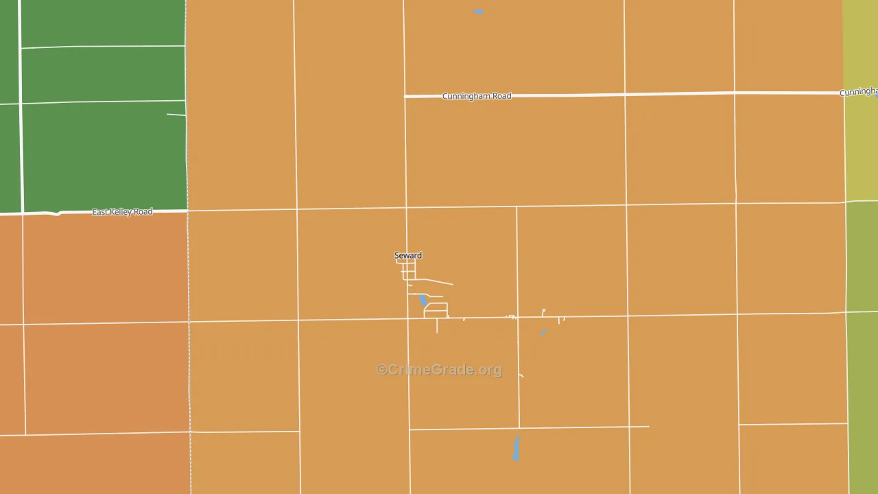 Seward, IL Map of Assault Rates