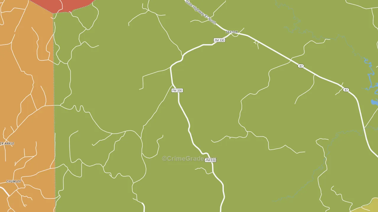 Sexton, TX Map of Assault Rates