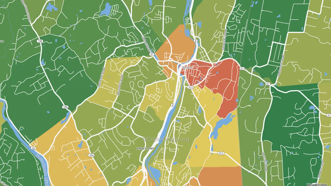 Seymour, CT Map of Assault Rates