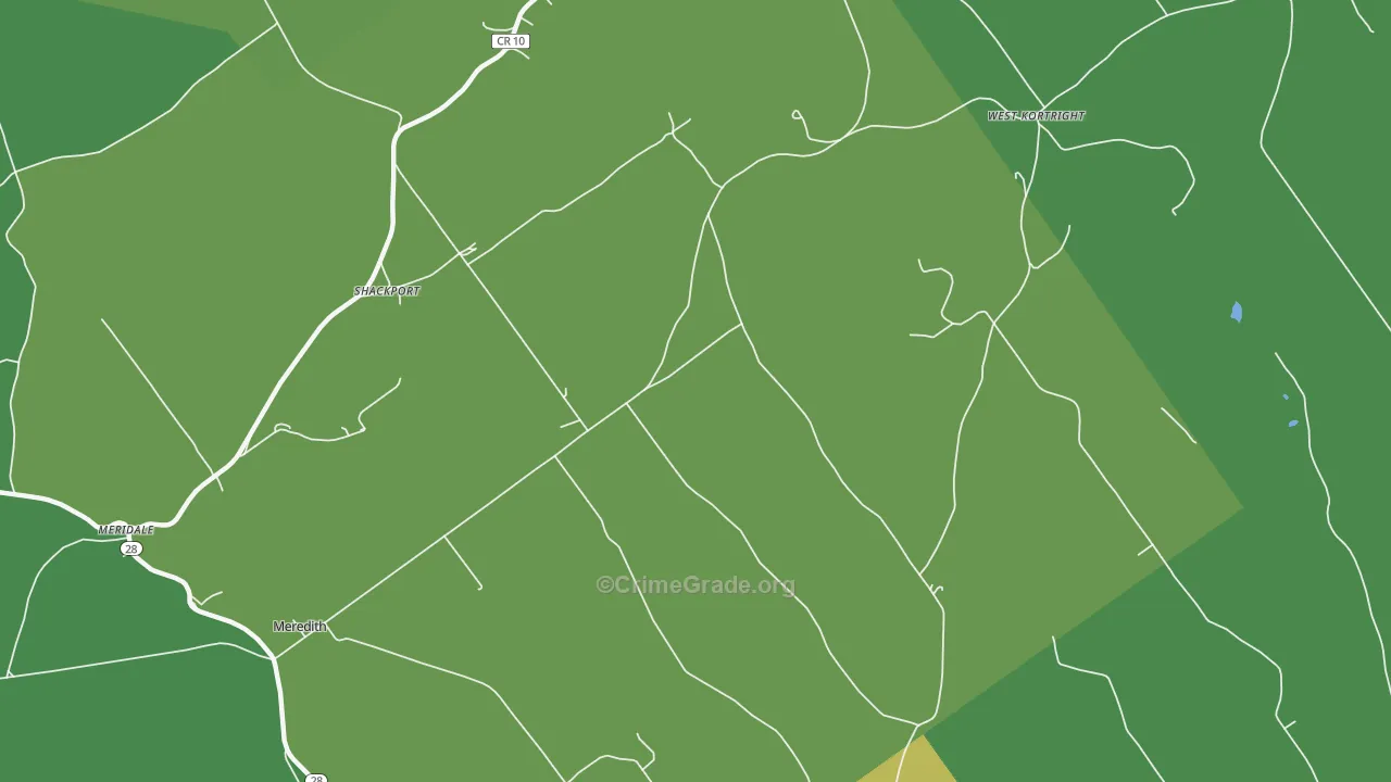 Shackport, NY Map of Assault Rates