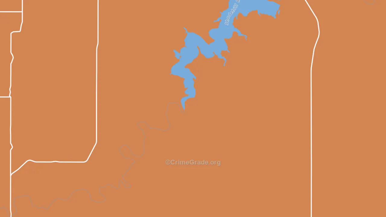 Shadehill, SD Map of Assault Rates