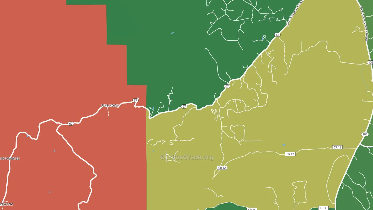 Shamballah-Ashrama, CO Map of Assault Rates