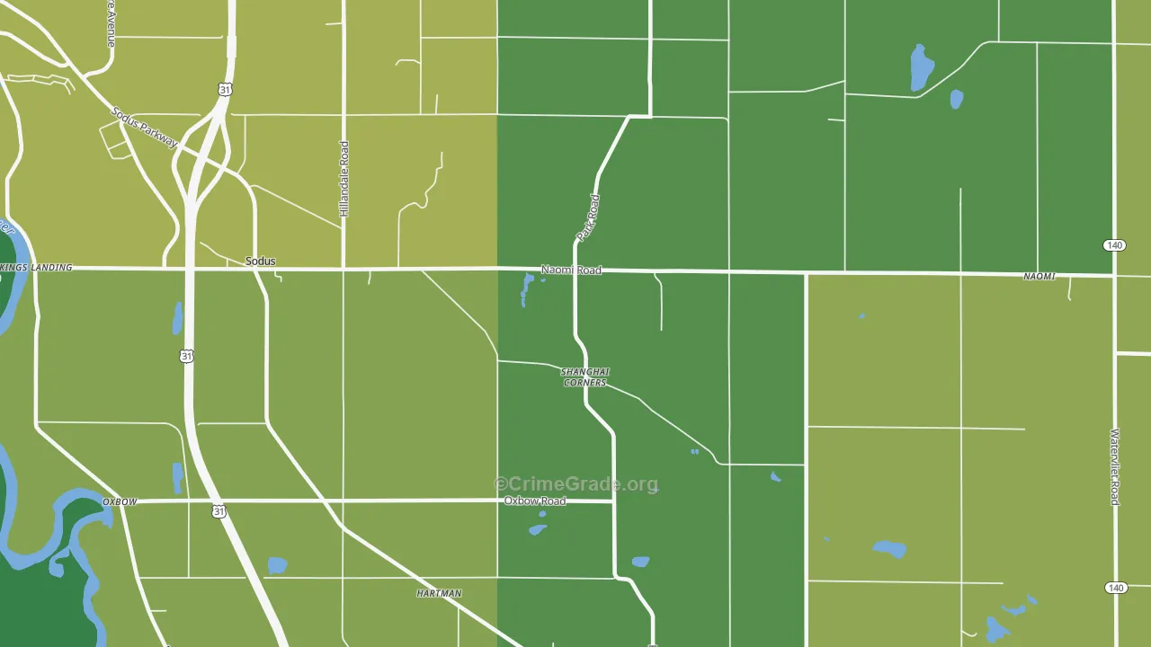 Shanghai Corners, MI Map of Assault Rates