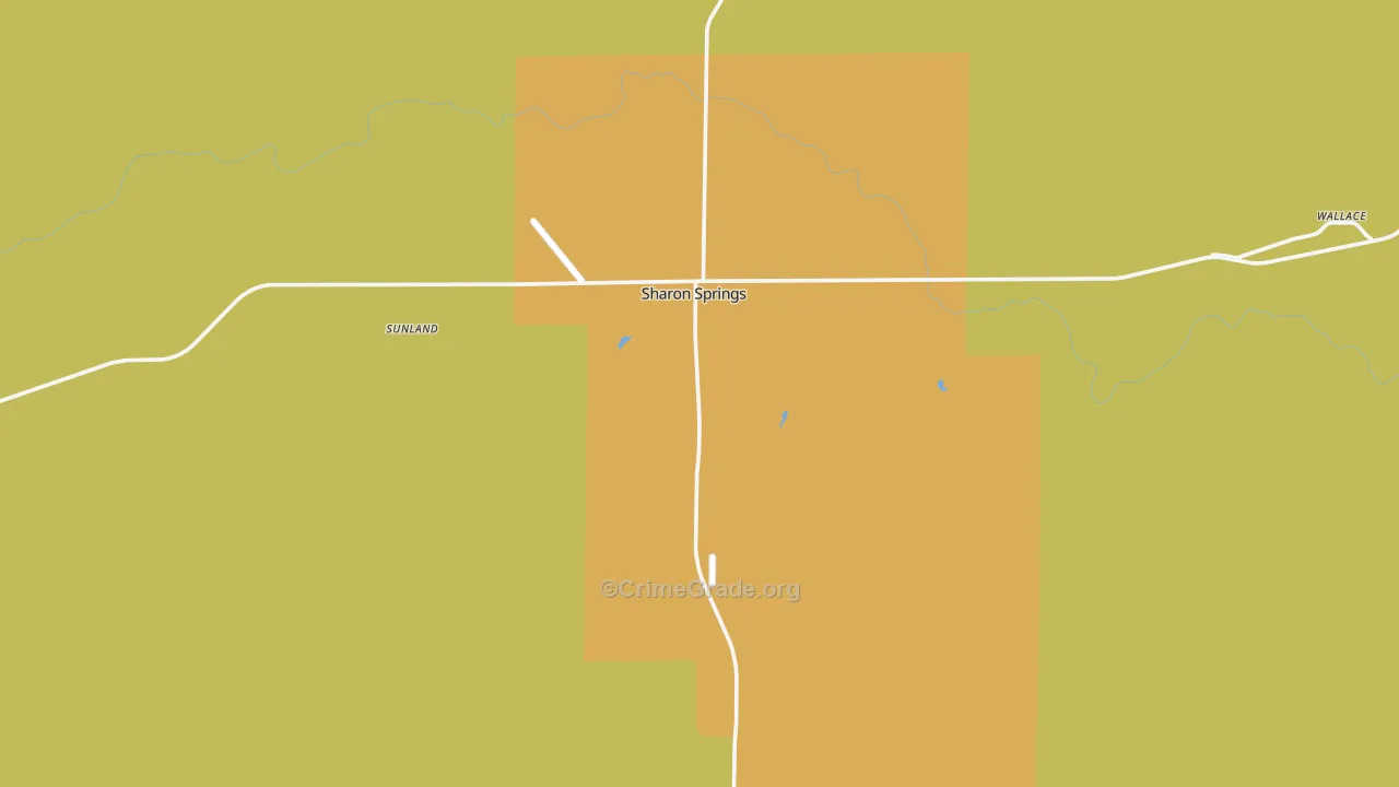 Sharon Springs, KS Map of Assault Rates