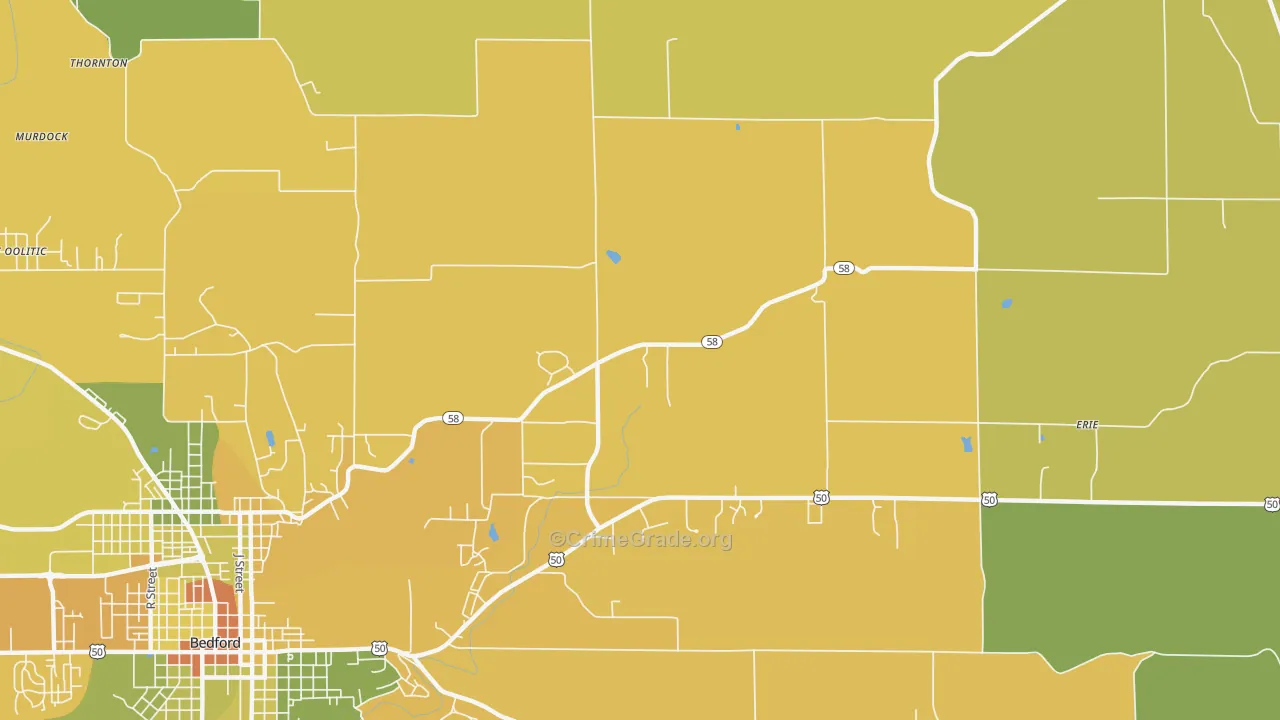 Shawswick, IN Map of Assault Rates