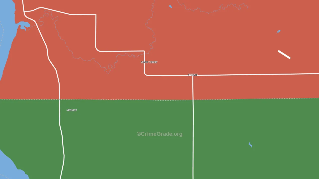 Shelby, SD Map of Assault Rates