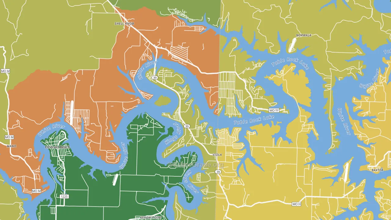 Shell Knob, MO Map of Assault Rates