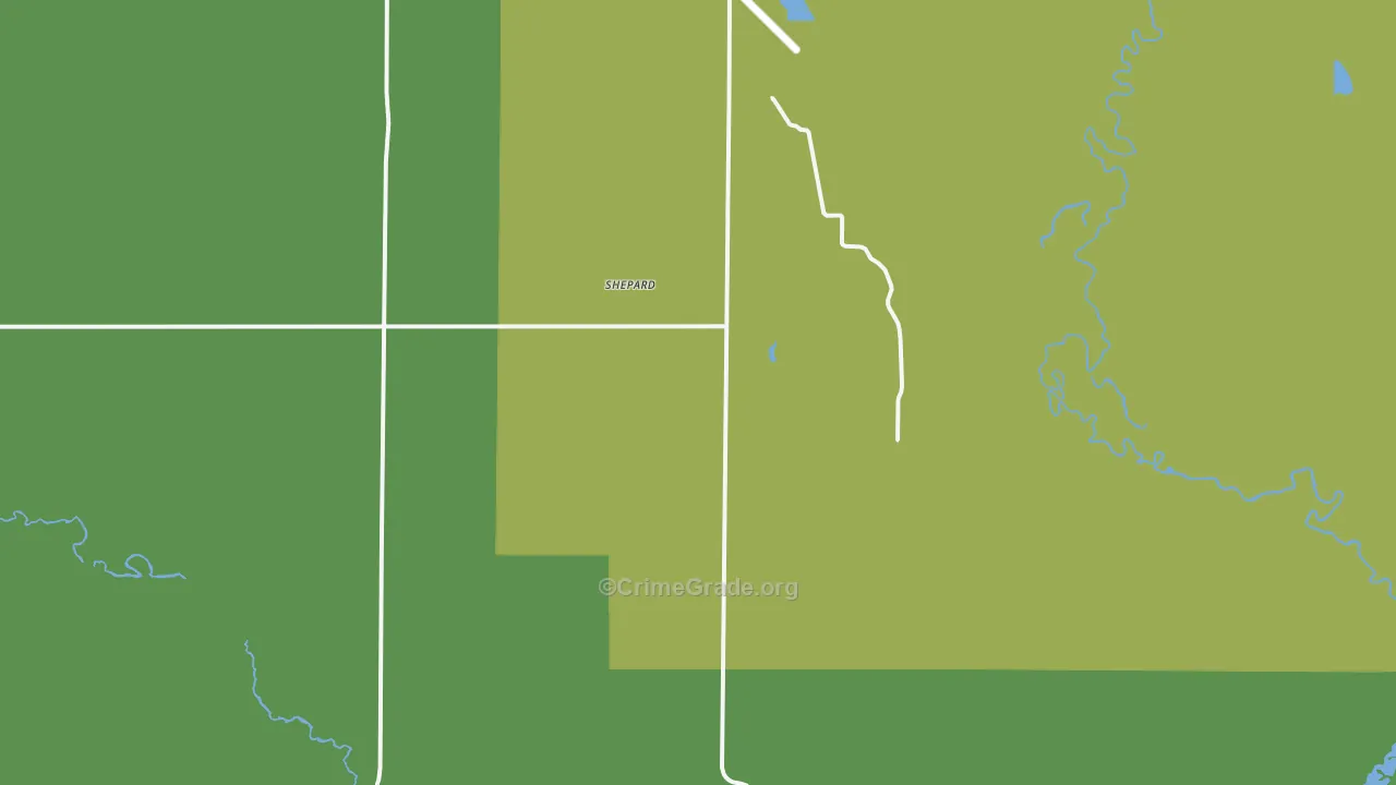 Shepard, ND Map of Assault Rates