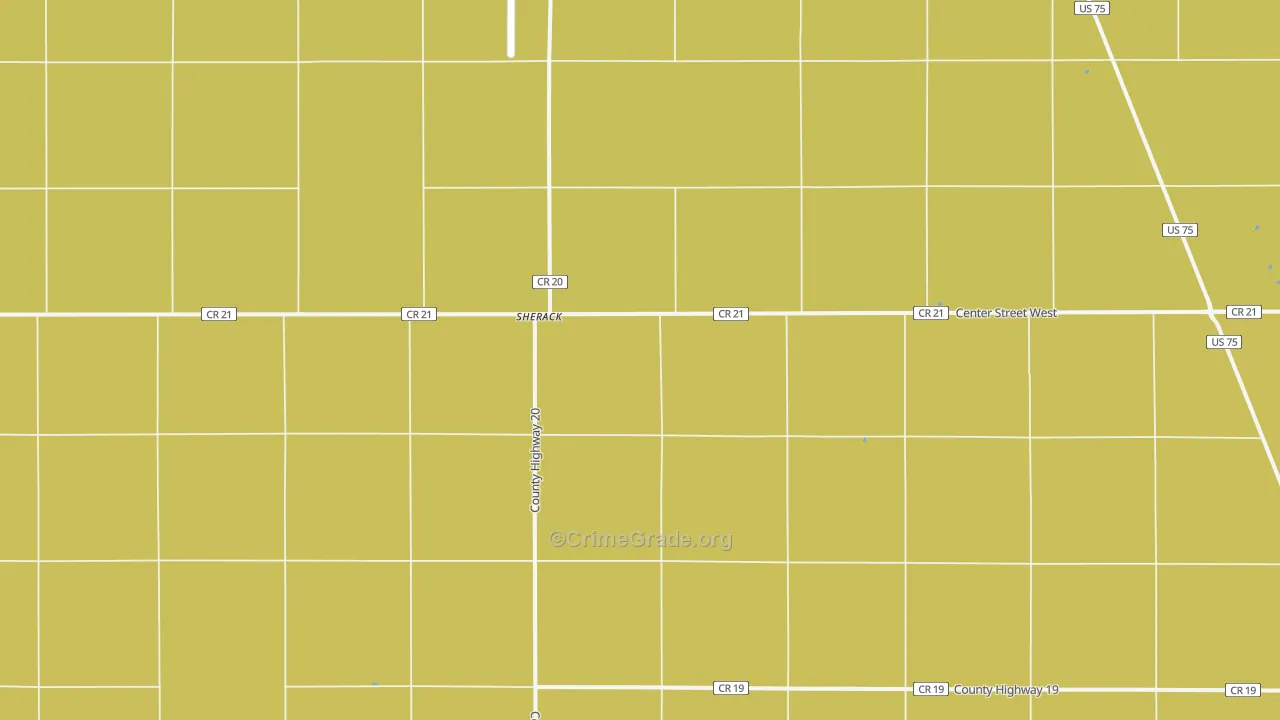 Sherack, MN Map of Assault Rates