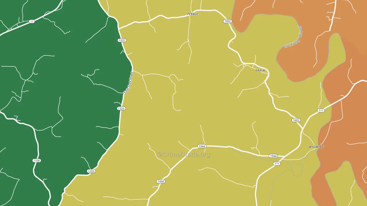 Sherburne, KY Map of Assault Rates