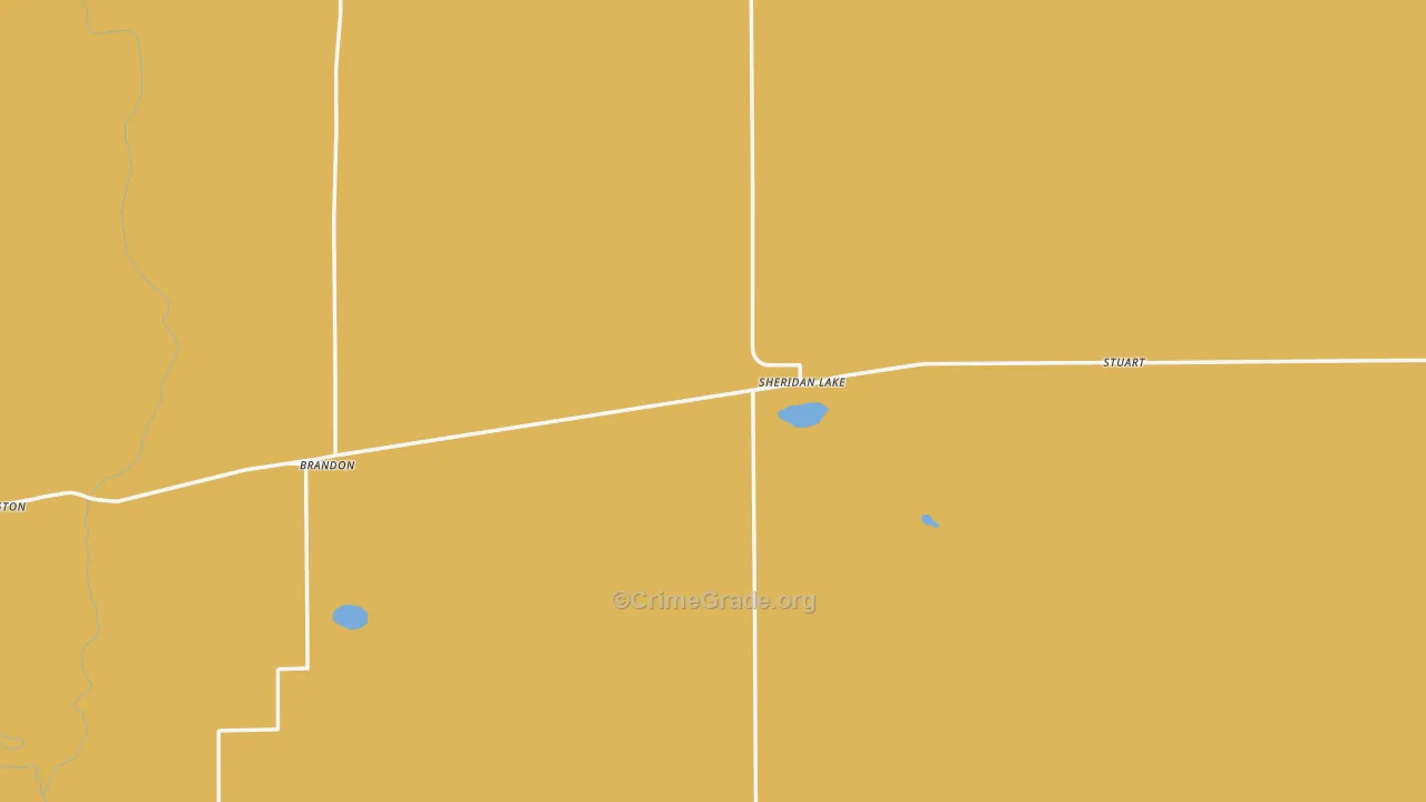 Sheridan Lake, CO Map of Assault Rates