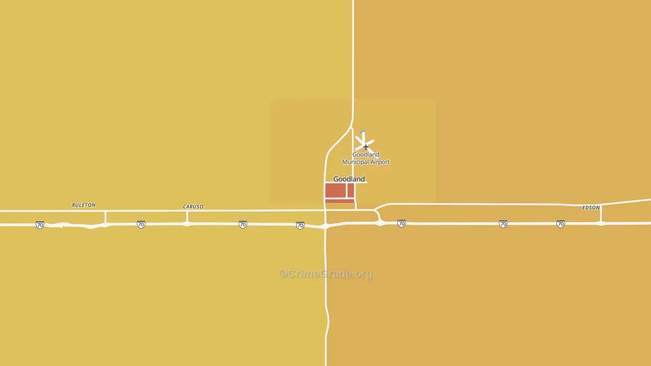 Sherman County, KS Map of Assault Rates