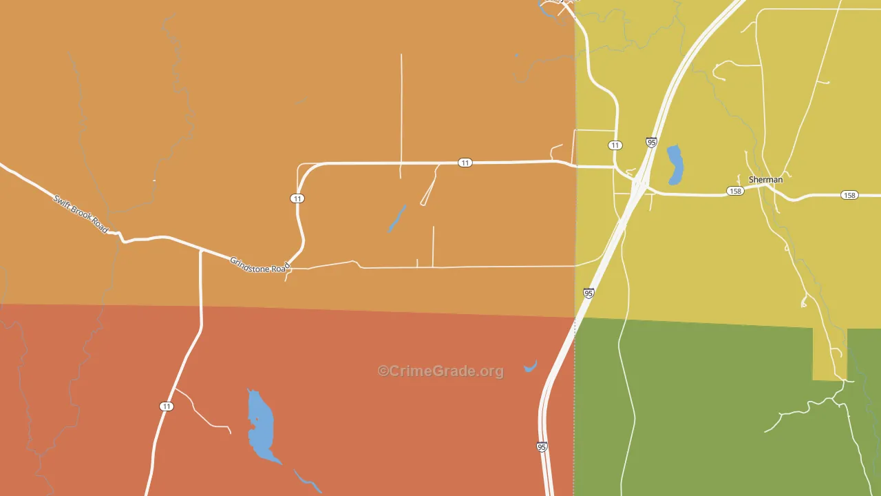 Sherman, ME Map of Assault Rates