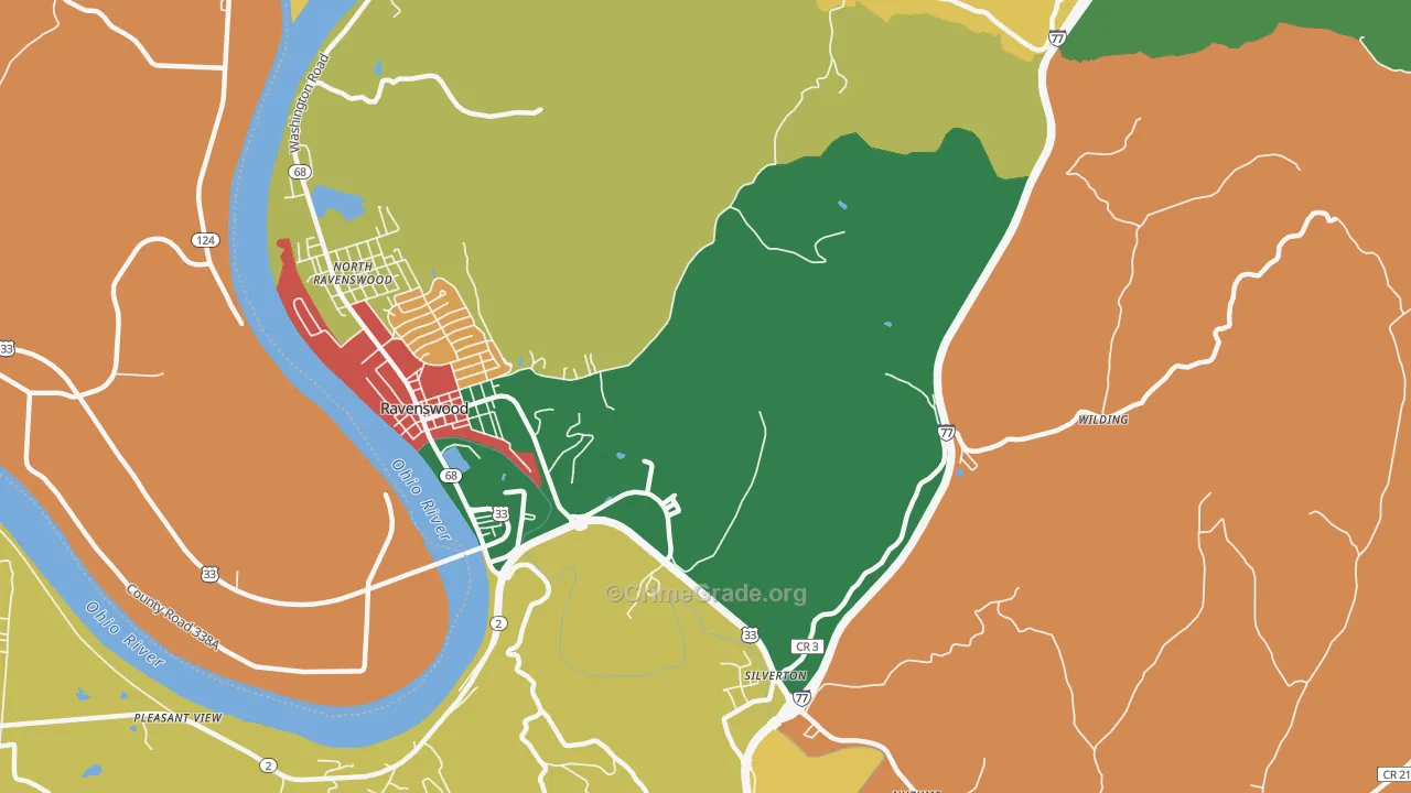 Sherman, WV Map of Assault Rates