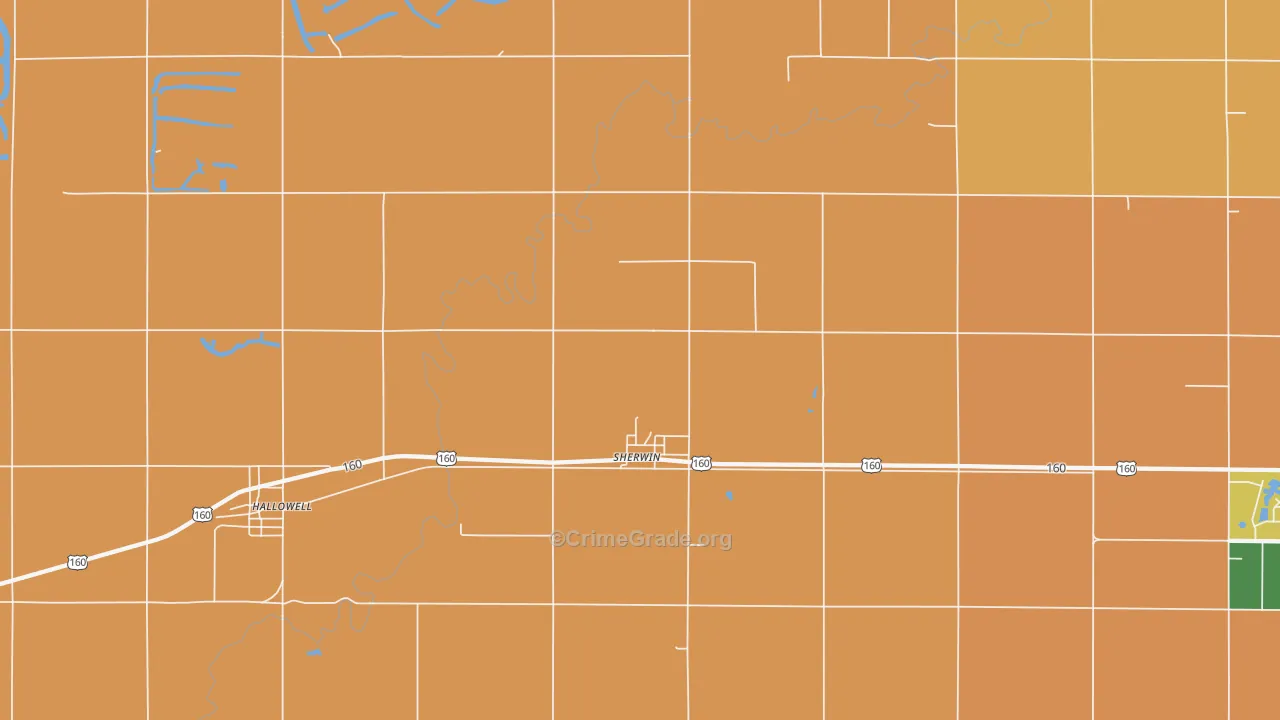 Sherwin, KS Map of Assault Rates