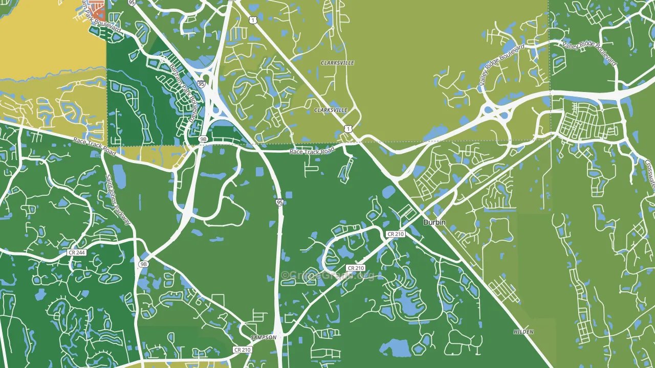Sherwood Forest, FL Map of Assault Rates