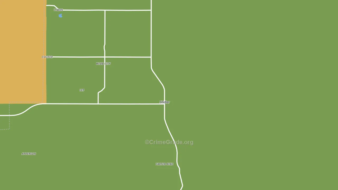 Shidler, OK Map of Assault Rates
