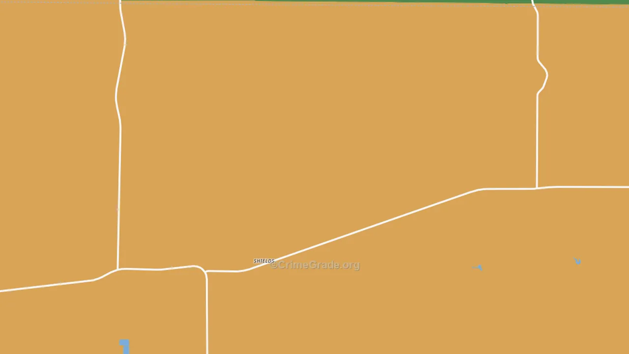 Shields, KS Map of Assault Rates