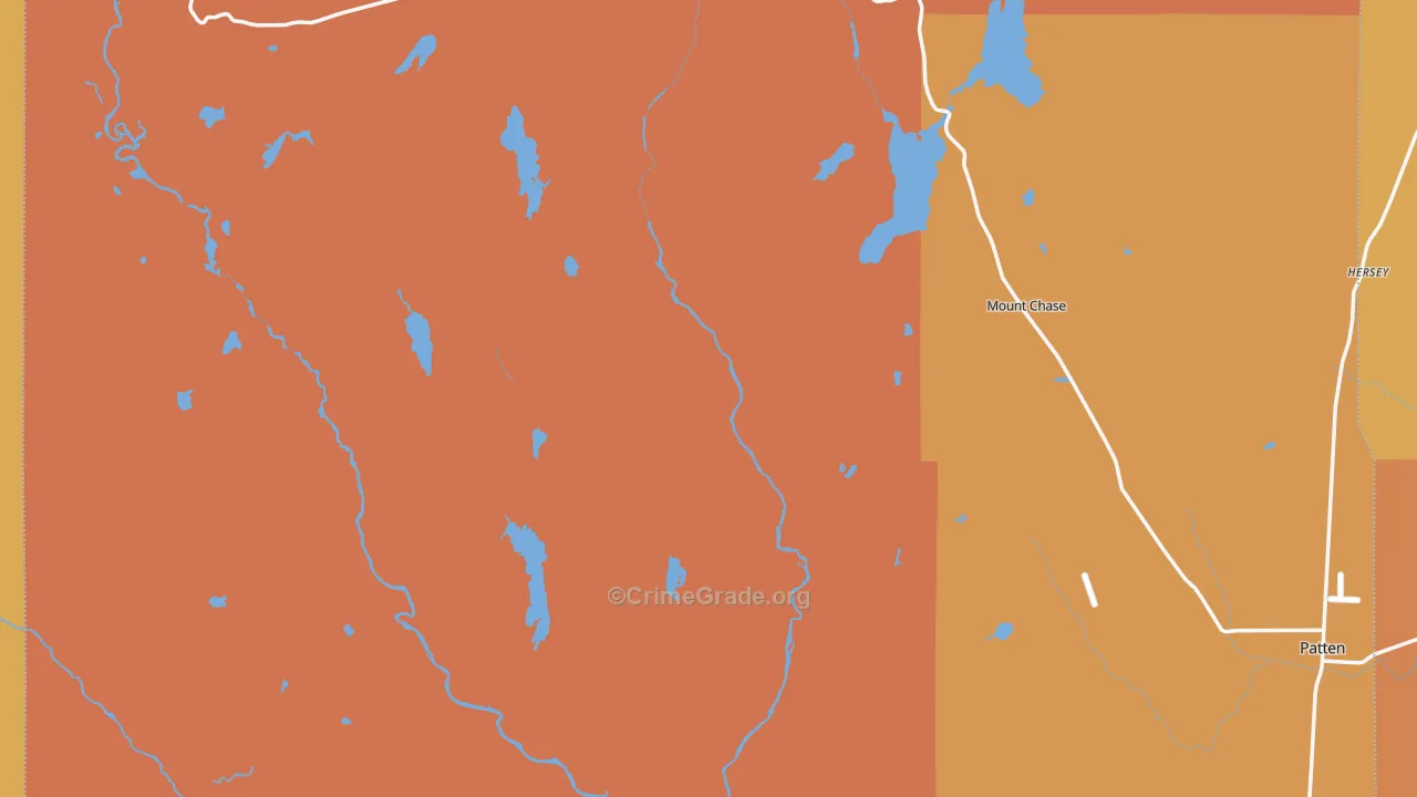 Shin Pond, ME Map of Assault Rates