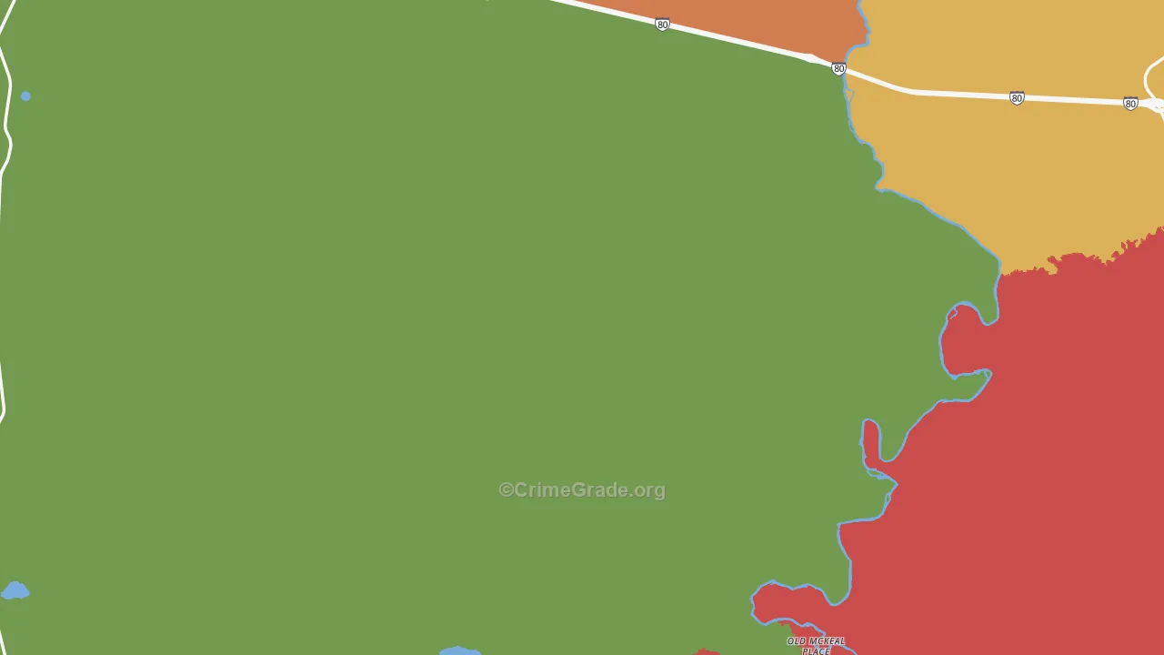 Shirley Basin, WY Map of Assault Rates