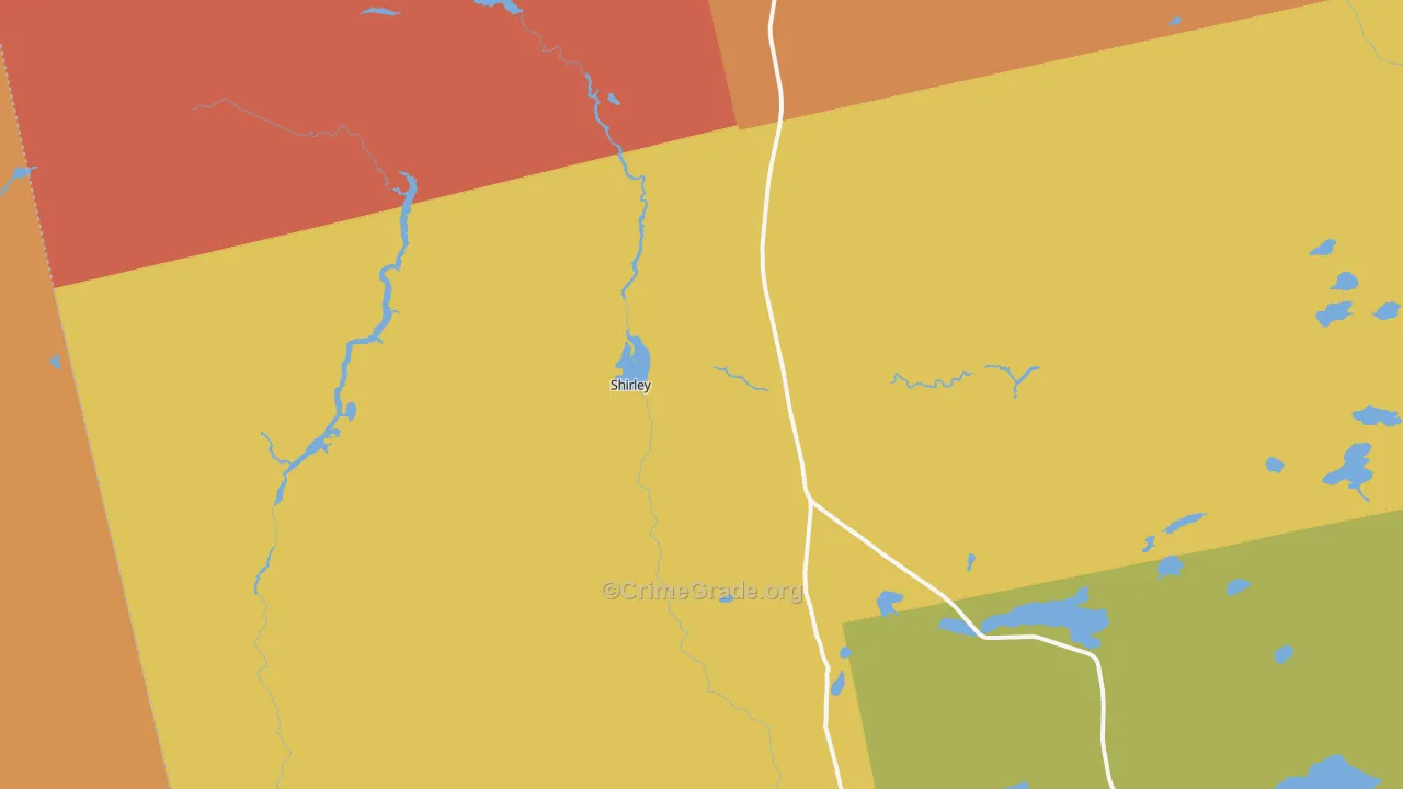 Shirley Mills, ME Map of Assault Rates