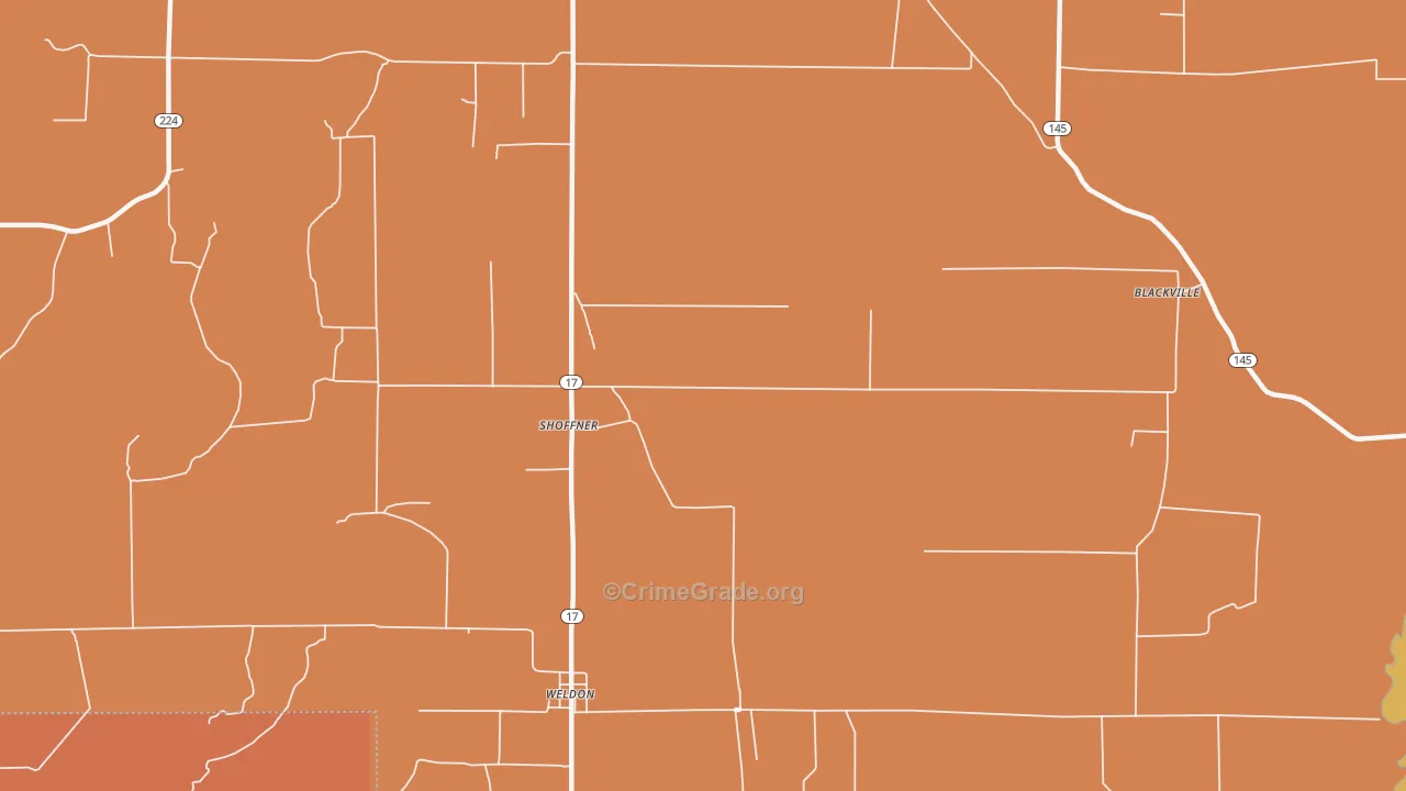 Shoffner, AR Map of Assault Rates