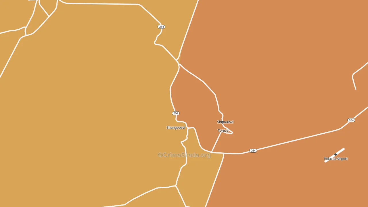 Shongopovi, AZ Map of Assault Rates
