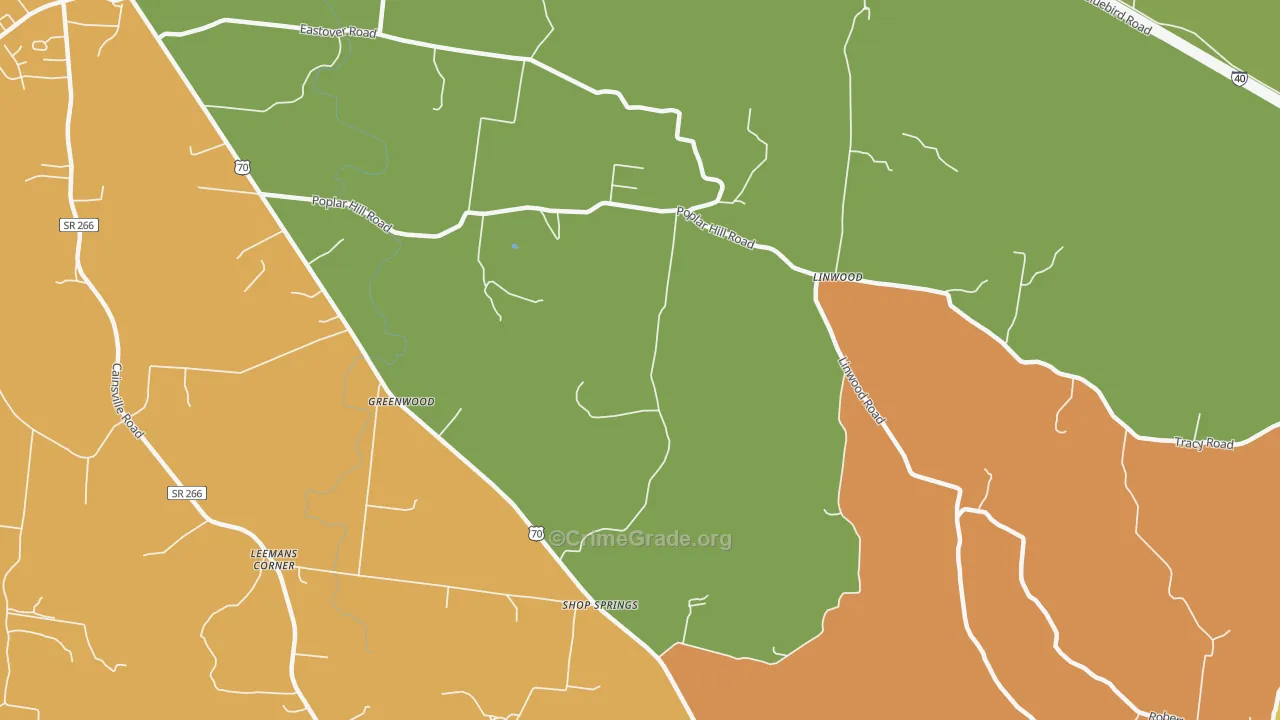 Shop Springs, TN Map of Assault Rates