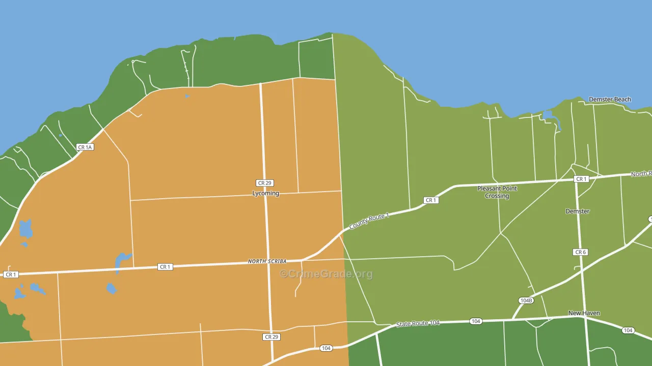 Shore Oaks, NY Map of Assault Rates